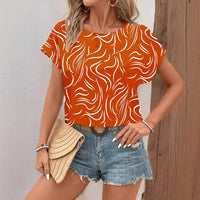 New Womens Shirt Short Sleeve Top