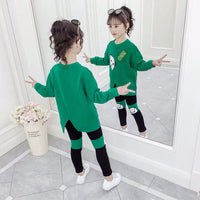 Fashion Simple Children's Casual Two-piece Suit