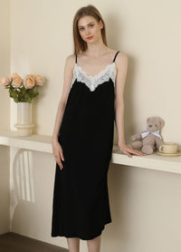 Backless Modal Nightdress Women's Midi Dress