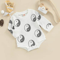 Baby One-piece Suit Knitted Long Sleeve