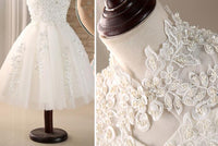 Fashion Children's Solid Color Lace Dress