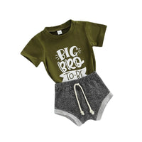 Children's Letter Printing Short Sleeve Top