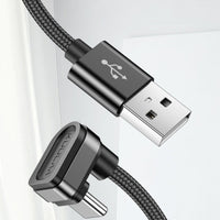 Braided Charging U-shaped Nylon Type-C Elbow Data Cable