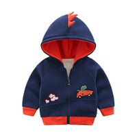 Fashion Simple Children Plus Velvet Padded Jacket