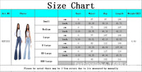 Women's Knee Hole Denim Flared Pants