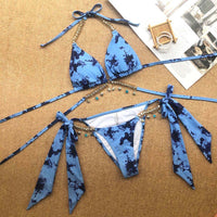 Pendant strap triangle sexy women's swimsuit
