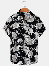 Mens Casual Stylish Lapel Shirt Top
