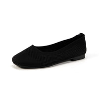 Large Size Flying Woven Women's Shoes Shallow Mouth Mesh Breathable