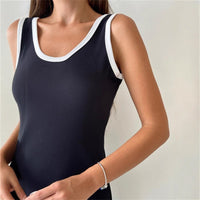 Womens Camisole Dress Mid-Length Split Dress