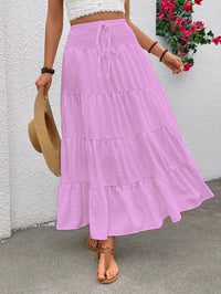Autumn Stretch High-waisted Bohemian Casual Long Skirt