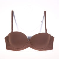Thick Cup Gathering Half Cup Glossy Girls Bra