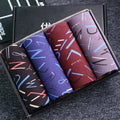 Men's Underwear Boxers English Printed Summer Thin Ice Silk Comfort