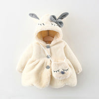 Children Furry Coat Cotton-padded Coat