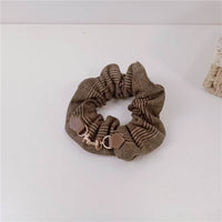 Simple Plaid Headband Fabric Hairband Temperament