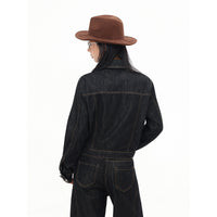 Retro Black Denim Clothes Jacket