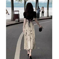 Hepburn-style High-end Printed Dress For Women