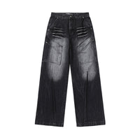 Contrast Color Inkjet Gradient Overalls Men's Clothing