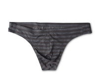 Men's Ice Silk Underwear Stripe Low Waist One-piece