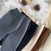 Children's Thickened Knitting Straight-leg Pants Casual Wide-leg Pants