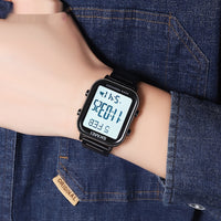 Men's Multi-functional Steel Band Square Watch