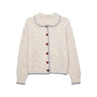 Thickened Cable-knit Sweater Cardigan