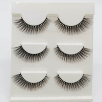 Three Pairs Of 3D Eyelash Natural Thick Multi-layer
