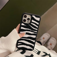 Japanese And Korean Cow Strip Mobile Phone Case