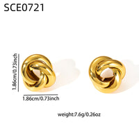 Titanium Steel Smooth-surface Earrings High-end And Subtly Luxurious For Women
