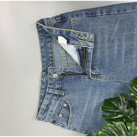 Women's Slit Mopping Vintage Loose High Waist Jeans