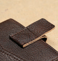 Anti-theft, Slim, Top-grain Cowhide Drivers License Holder And Card Case