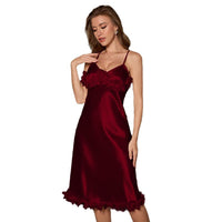 Lace Nightgown Pajamas Womens Loungewear Luxurious Evening