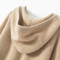 Women's Loose Hooded Sweater Pullover Raglan Short