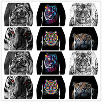 3D Personalized Animal Pattern Sports Top Unisex Tiger Series Hoodie