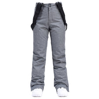 Men's Windproof Waterproof Detachable Elastic Waist Thick Thermal Cotton Pants