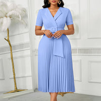 Women's Plus-Size High-Waisted African Dress