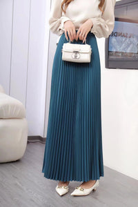 Womens Pleated Maxi Skirt Early Spring New Arrival