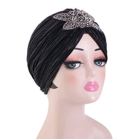 Women's Casual Pleated Ethnic Fabric Headscarf