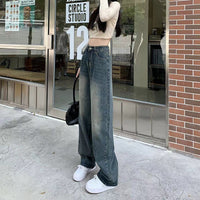 Loose High Waist Popular Straight Mop Pants