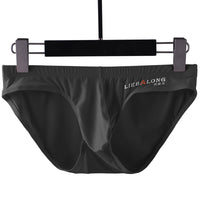 Men's Low Waist Ice Silk Sexy Trend Briefs