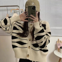 New Round-neck Top For Women Petite Short Sweater Jacket
