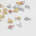 18K Gold Plated Strong Color Retention Spring Fastener