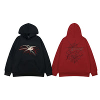 Retro Spider Couple Hooded Sweater