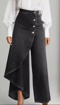 Women's Solid-Color Fashionable Casual Real Denim Jeans