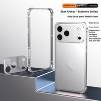Mobile Phone Case With Seahorse Buckle And Four Corner Anti Drop Metal Frame