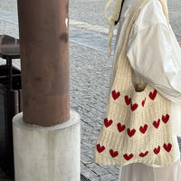Hand-woven Hollow Shoulder Support Extra Large Bag