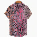 Casual Fashion 3D Digital Printing Short Sleeve Shirt Men