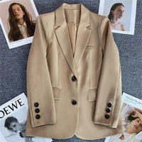 Casual Temperament Spring And Autumn Fried Street Small Suit Top