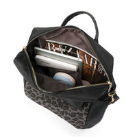 Leopard Print Women's Large Capacity Backpack