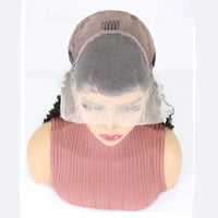 Simple Solid Color Half Lace Hair Cover Human Wigs
