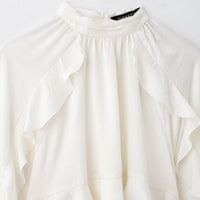 New Women's Classic Fashion Laminated Decoration Shirt